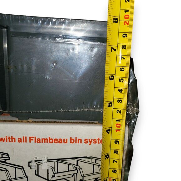 1985 Flambeau Stackable Storage Bins (4-Pack) Model 44000 Sealed, Mountable NOS - Picture 13 of 14